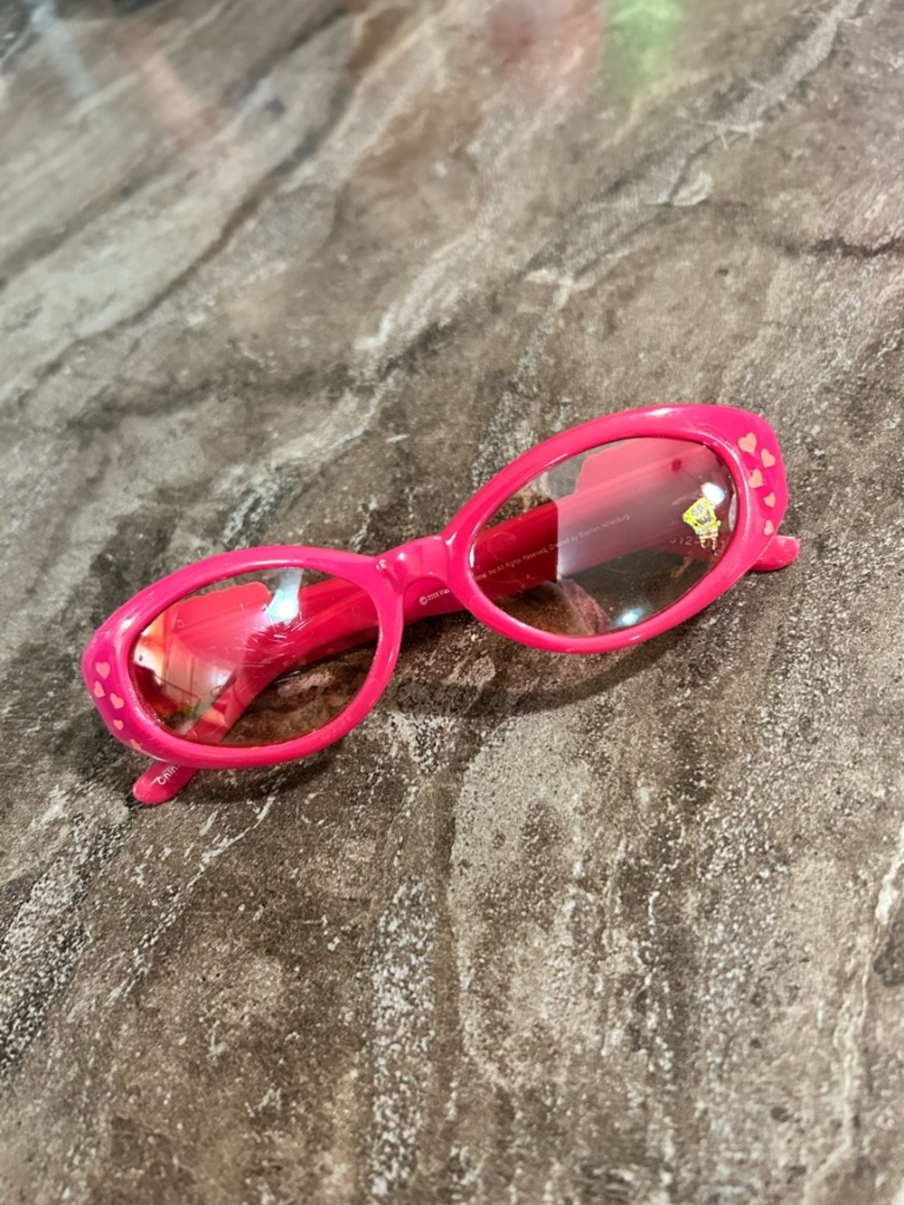 SpongeBob Squarepants Kids Hot Pink Heart Sunglasses 2006